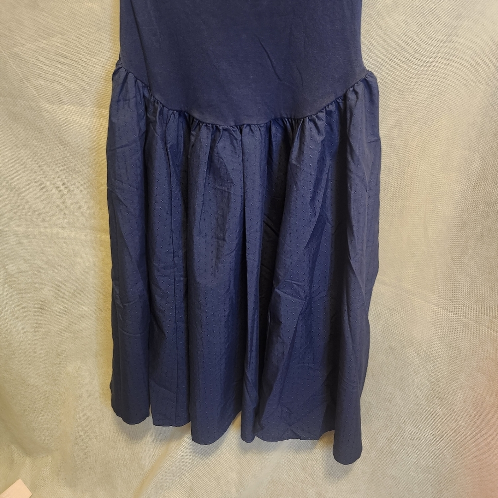 Free People Afternoon Elegance Midi Dress In Indigo Pura - Picture 8 of 11